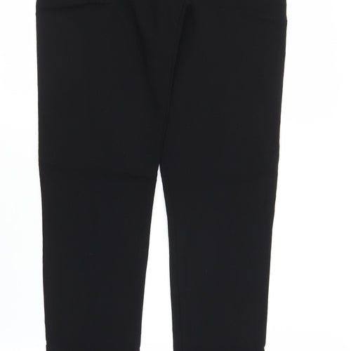 Preworn Womens Black   Carrot Trousers Size 10 L30 in