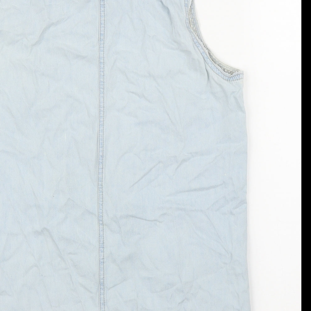 New Look Girls Blue  Denim Basic Blouse Size 14 Years