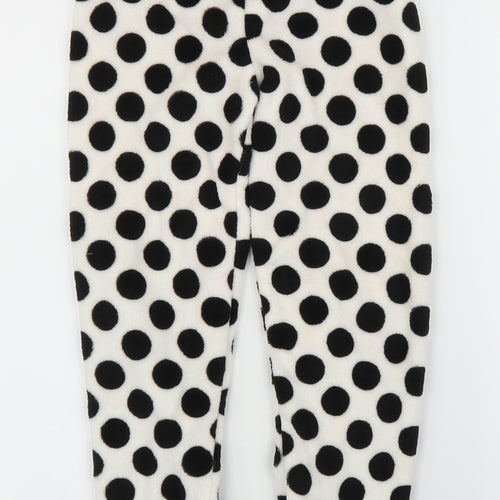 Matalan Girls White Polka Dot  Capri Pyjama Pants Size 8-9 Years