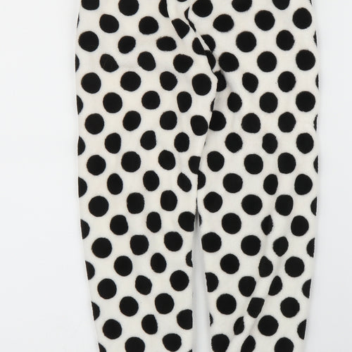 Matalan Girls White Polka Dot  Capri Pyjama Pants Size 8-9 Years