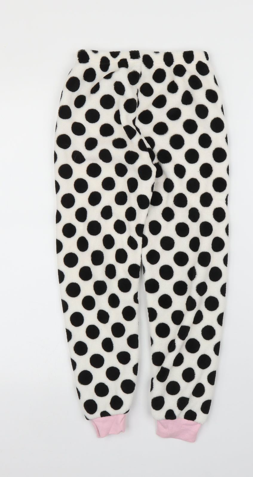 Matalan Girls White Polka Dot  Capri Pyjama Pants Size 8-9 Years