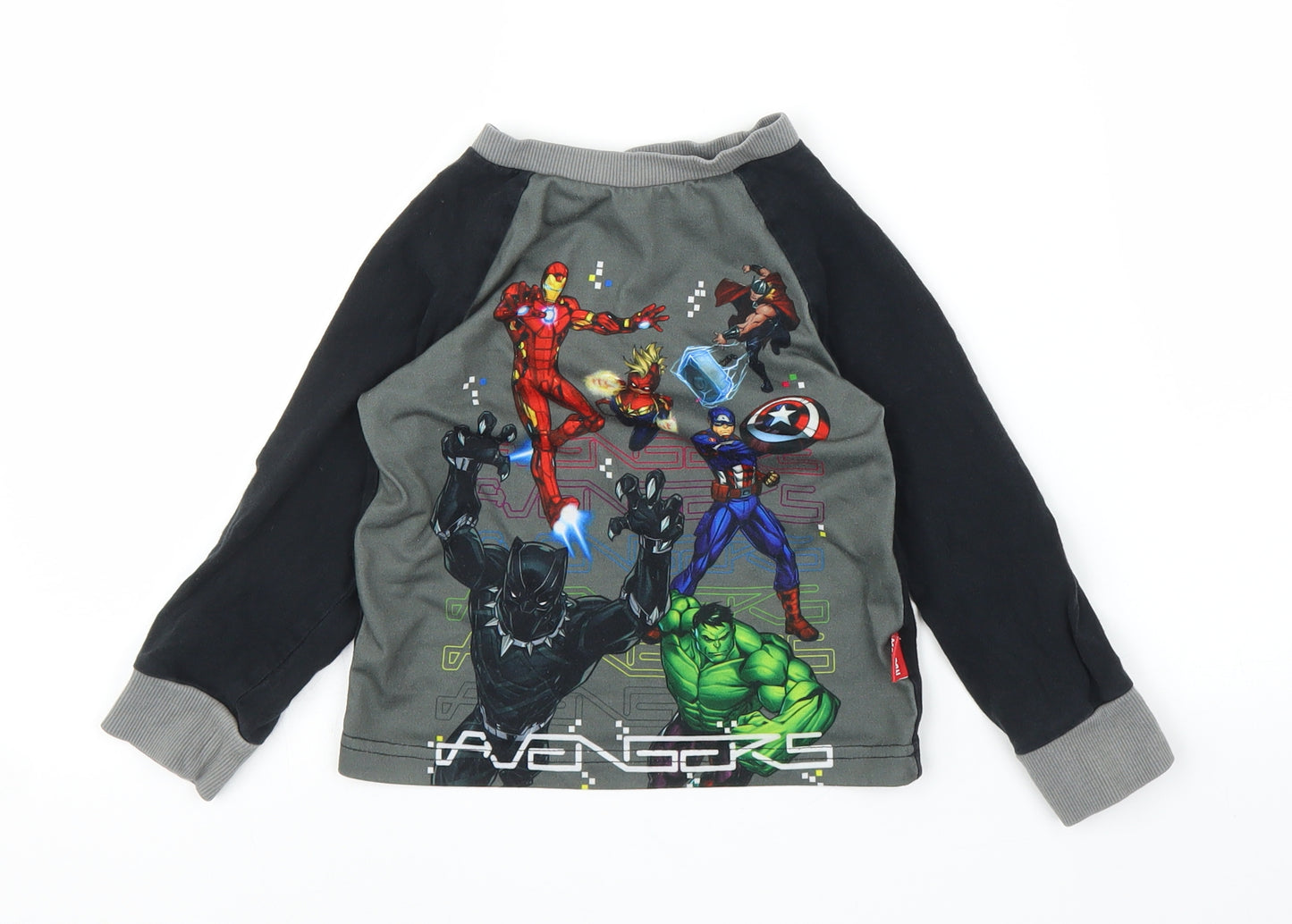 Marvel Boys Black   Basic T-Shirt Size 2-3 Years  - Disney