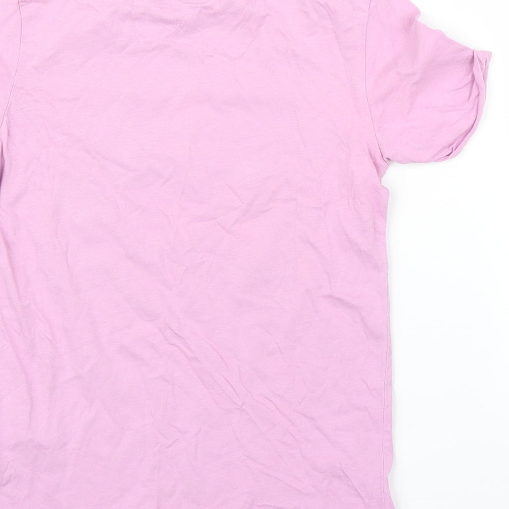 George Girls Purple   Basic T-Shirt Size 7-8 Years