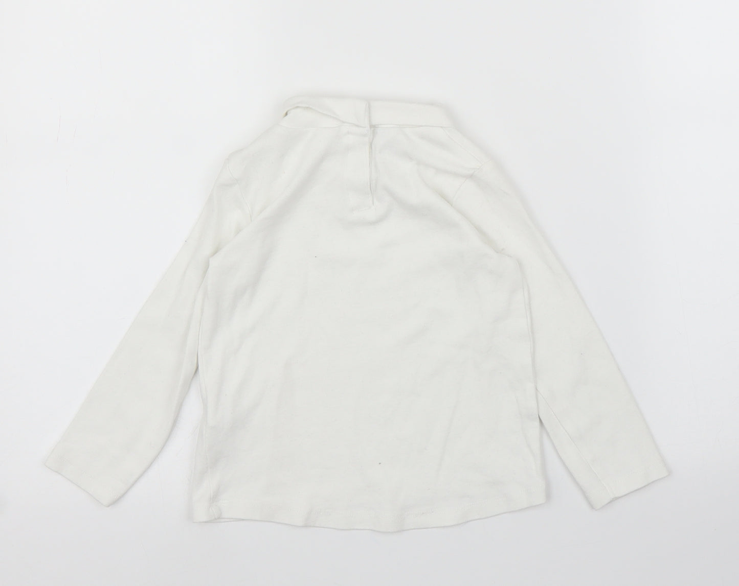 Zara Girls White   Basic T-Shirt Size 3 Years