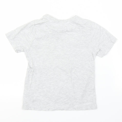 George Boys Grey   Basic T-Shirt Size 6-7 Years