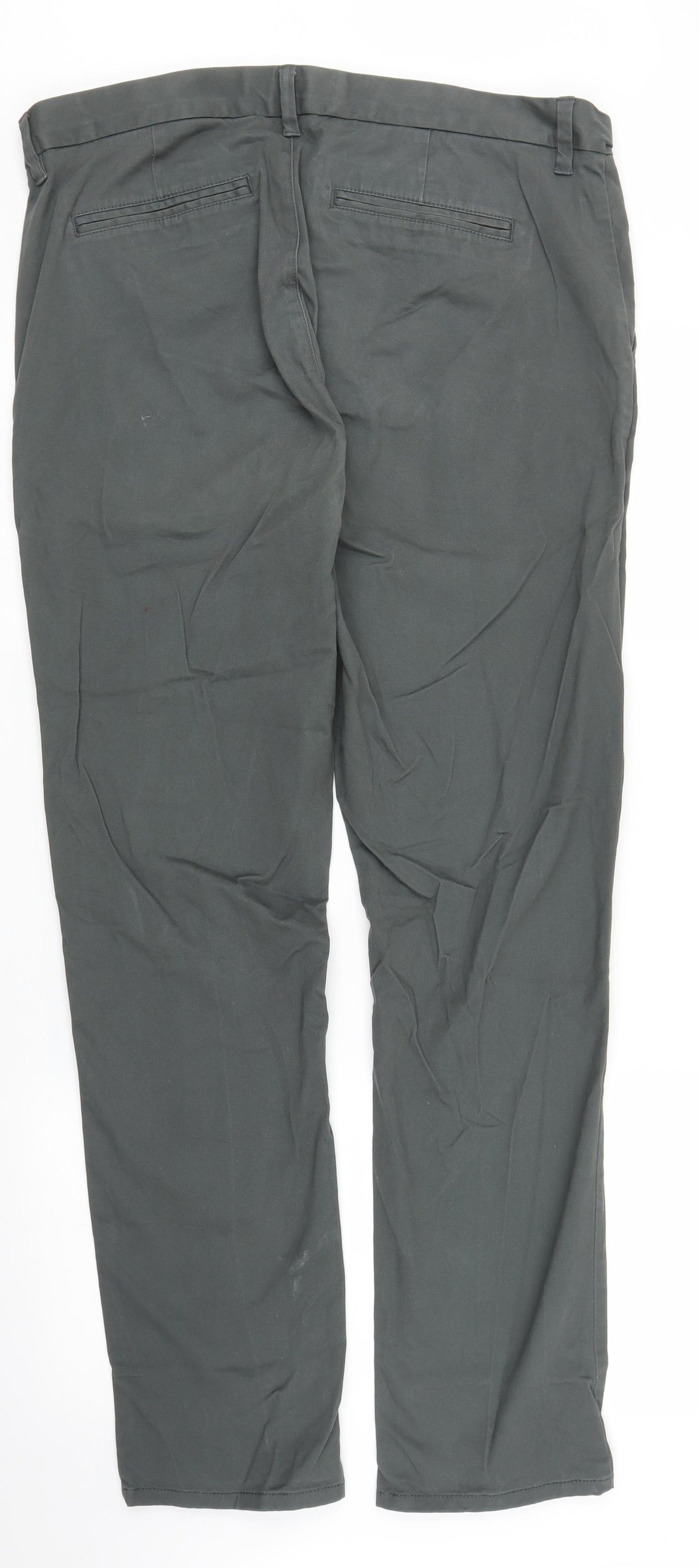 NEXT Mens Grey   Chino Trousers Size 36 in L32 in