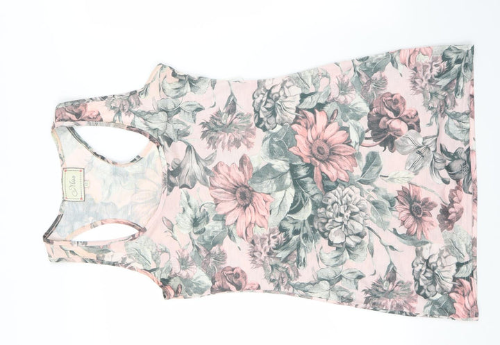 Miso Womens Pink Floral Bodycon Size 12