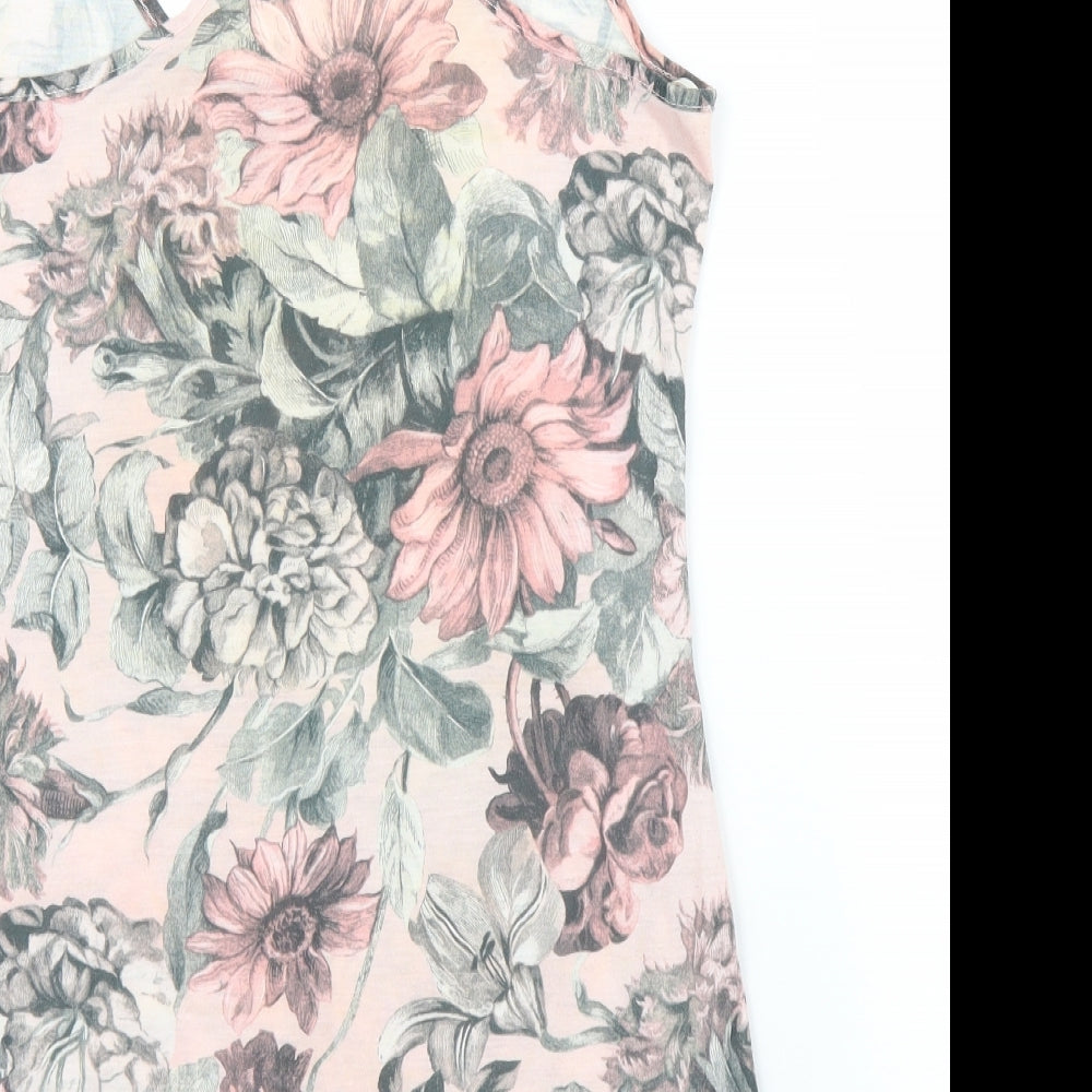 Miso Womens Pink Floral  Bodycon  Size 12