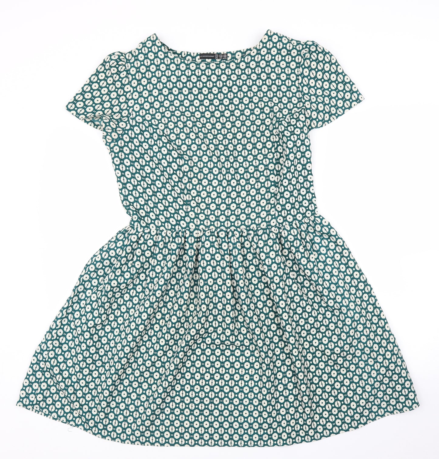 Primark Womens Green Floral  A-Line  Size 14