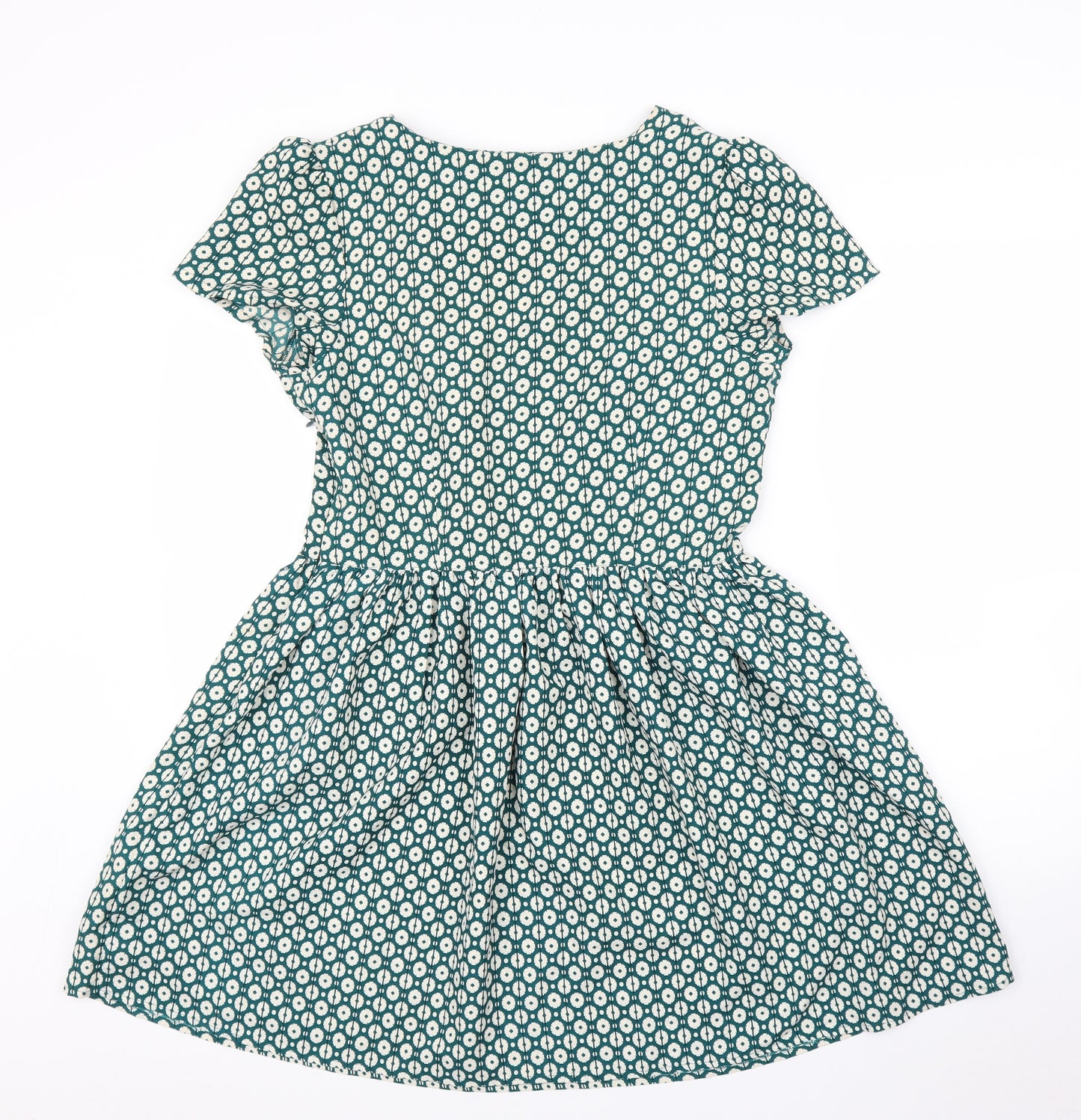 Primark Womens Green Floral  A-Line  Size 14