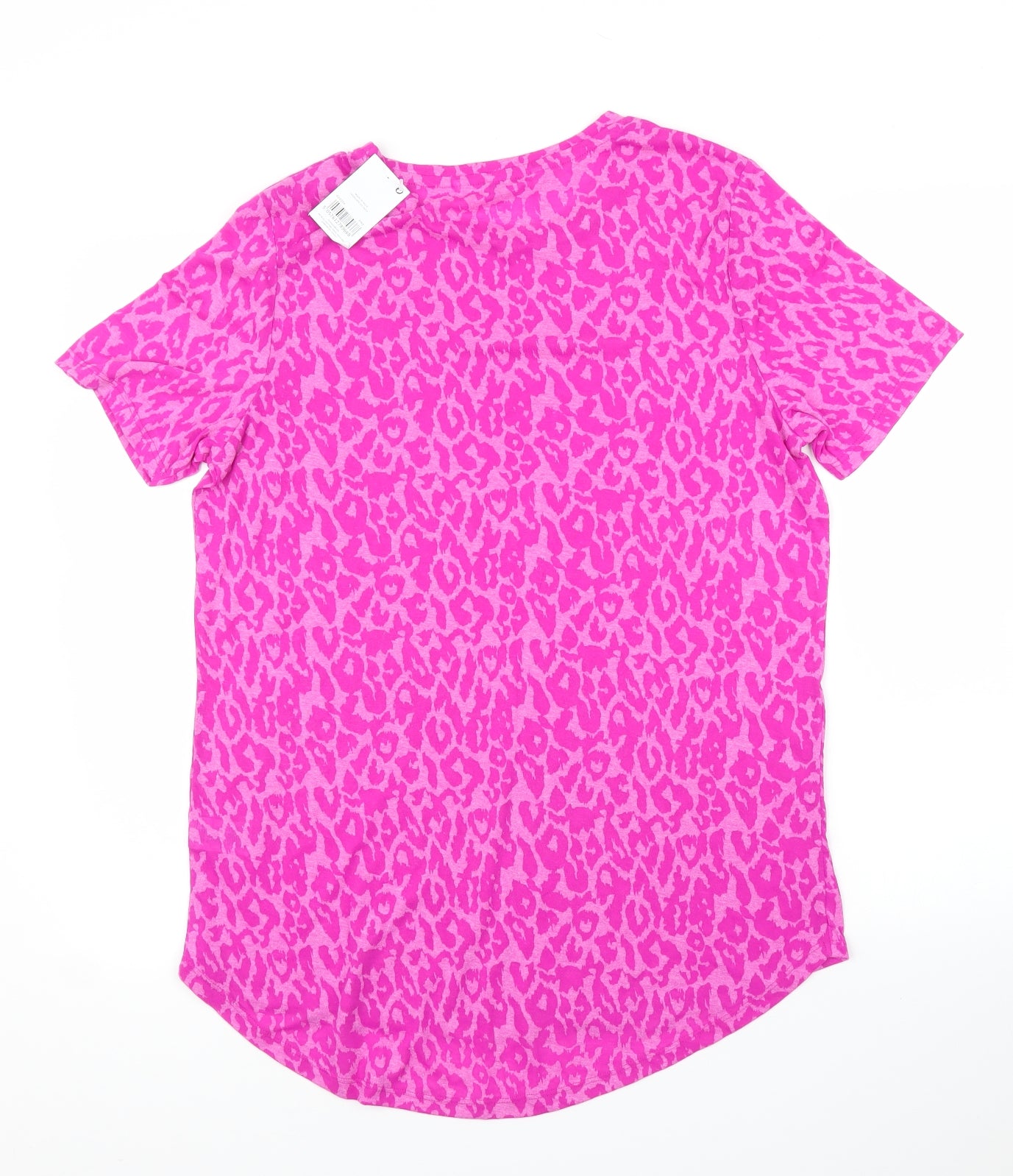 Pep&Co Womens Pink Animal Print  Tunic Blouse Size 14  - Leopard print