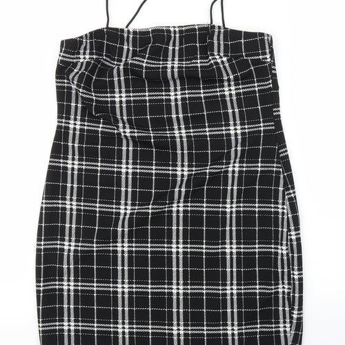 SheIn Womens Black Check  Bodycon  Size L