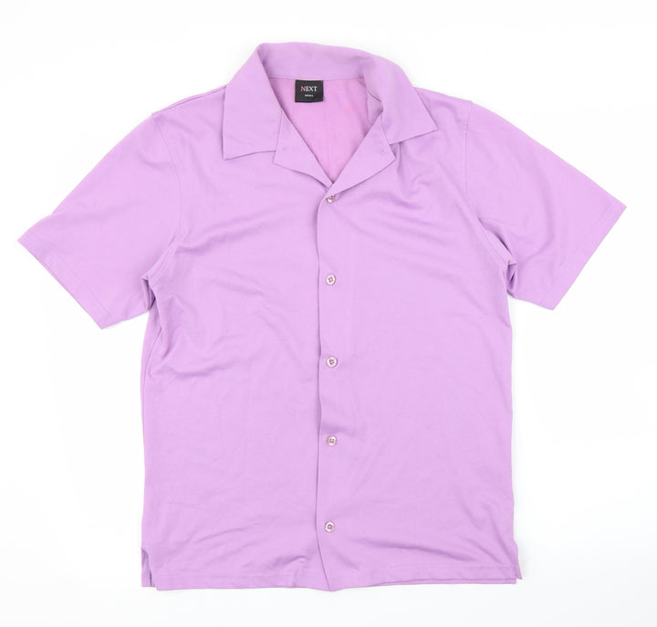 NEXT Mens Purple Button-Up Size S