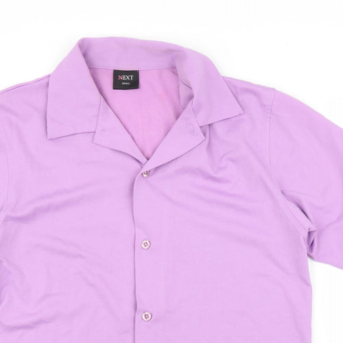 NEXT Mens Purple    Button-Up Size S