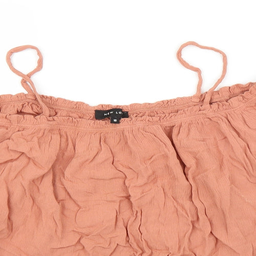 New Look Womens Orange   Basic Blouse Size 10