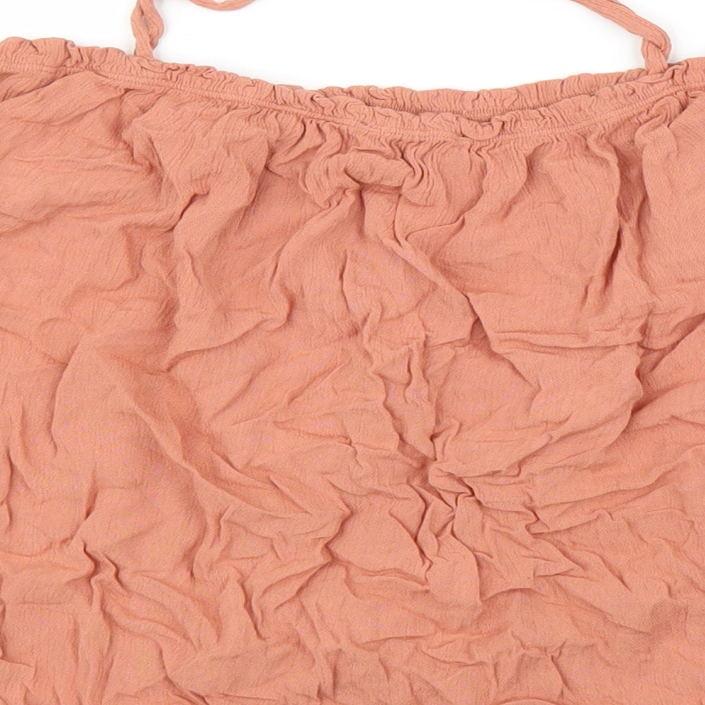 New Look Womens Orange   Basic Blouse Size 10