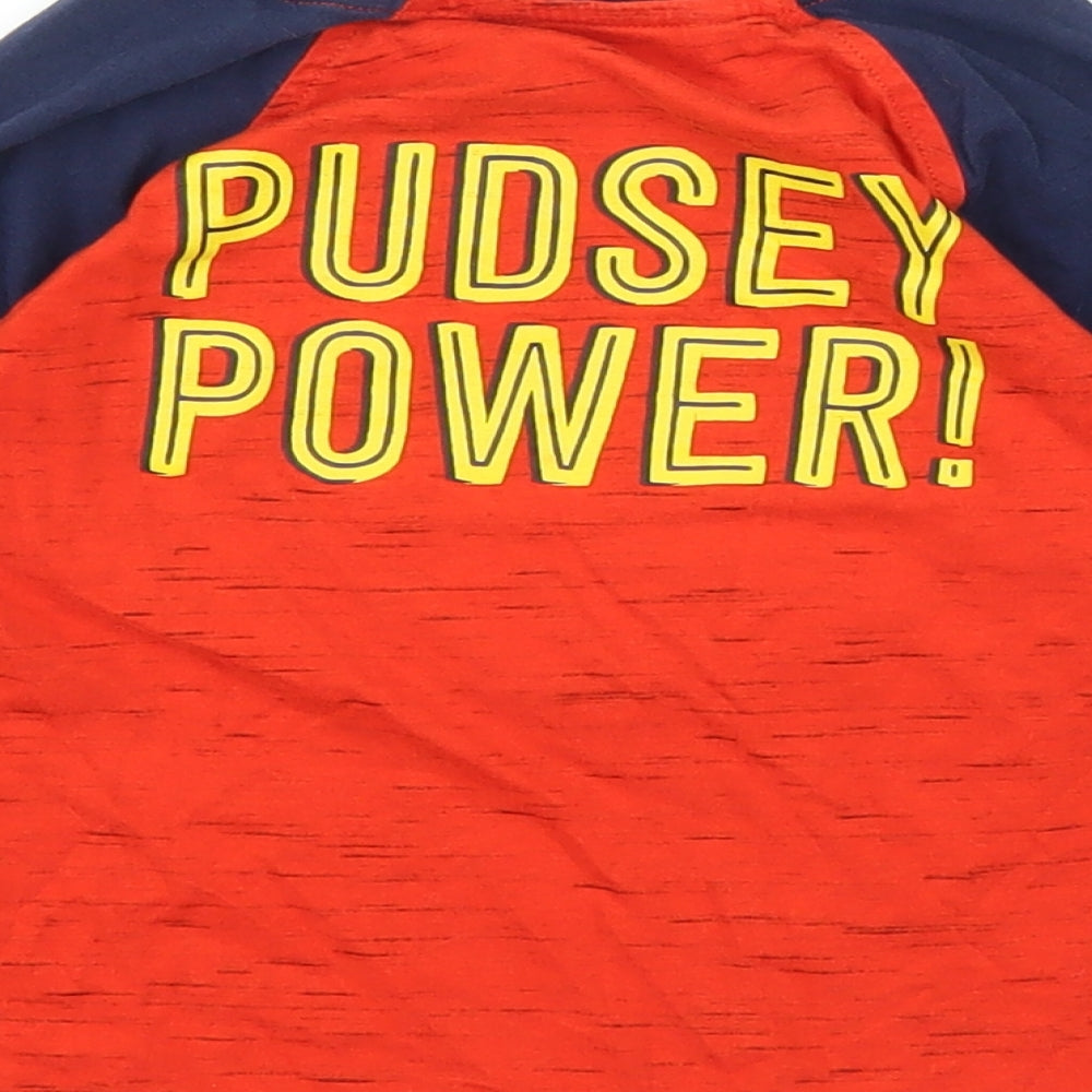George Boys Red   Basic T-Shirt Size 3-4 Years  - Pudsey Bear