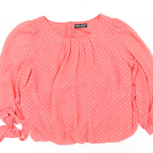 Select Womens Pink   Basic Blouse Size 12