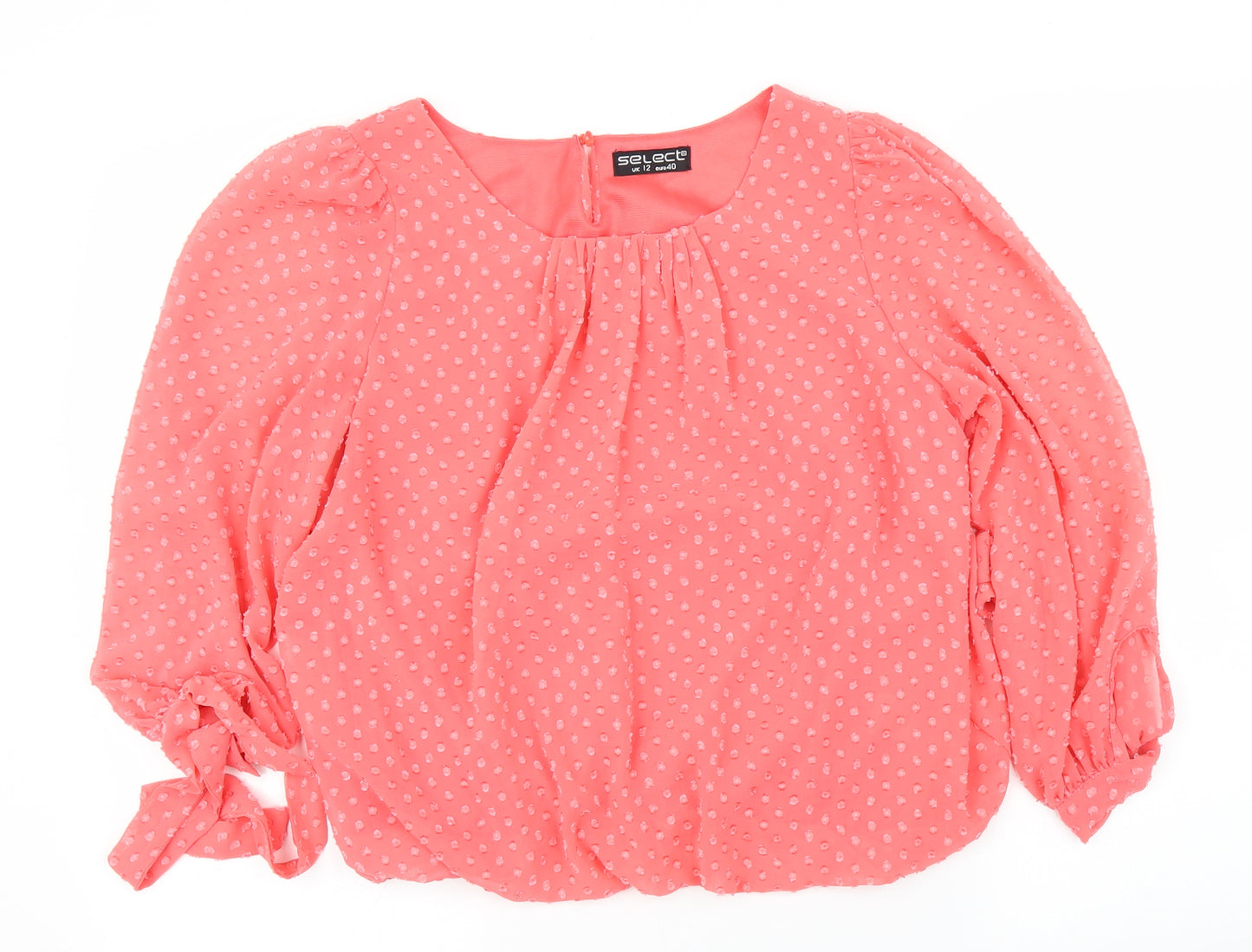 Select Womens Pink   Basic Blouse Size 12