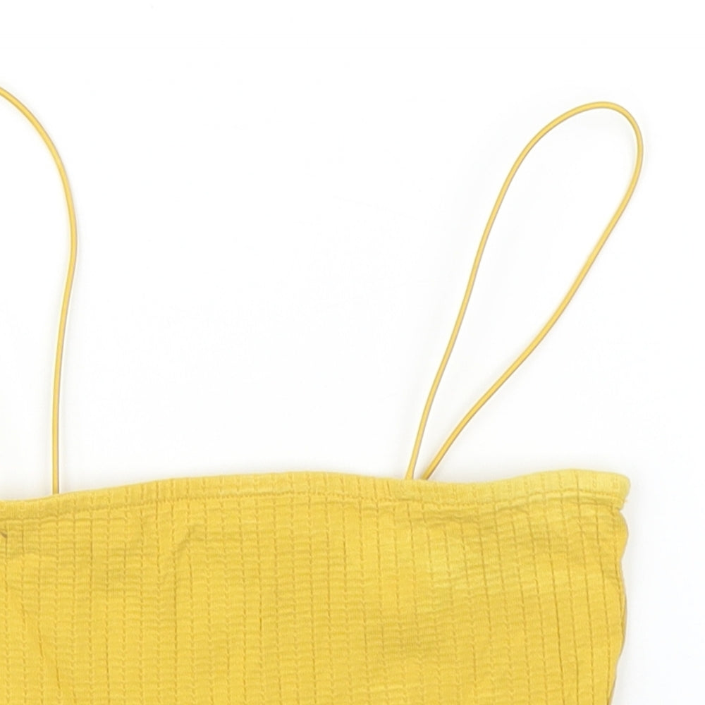 New Look Girls Yellow   Camisole Blouse Size 10 Years