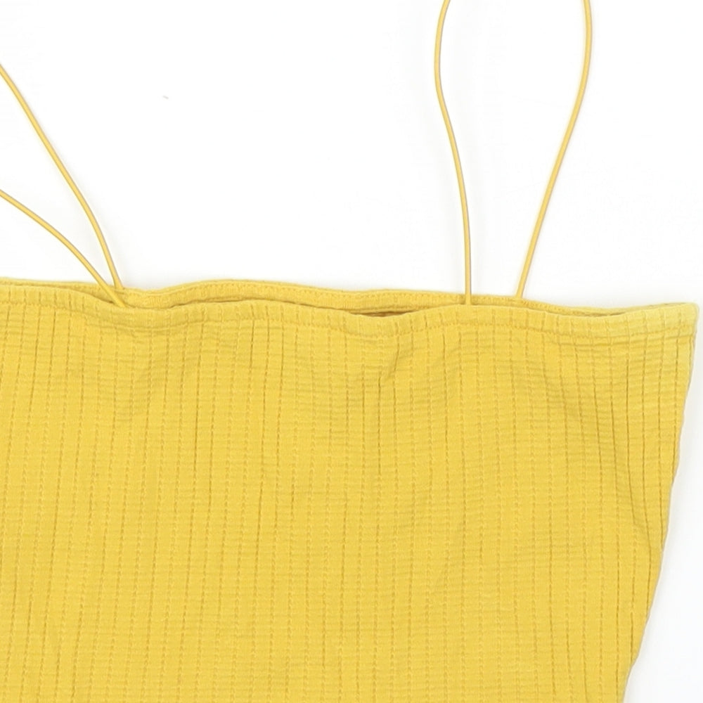 New Look Girls Yellow   Camisole Blouse Size 10 Years