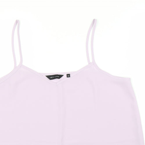 New Look Womens Purple   Camisole Blouse Size 14