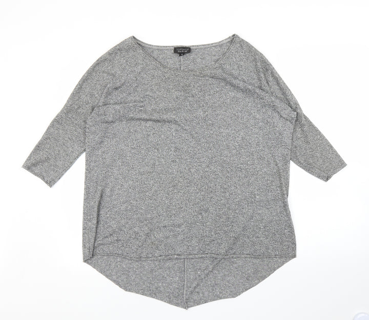 Topshop Womens Grey   Basic T-Shirt Size 10