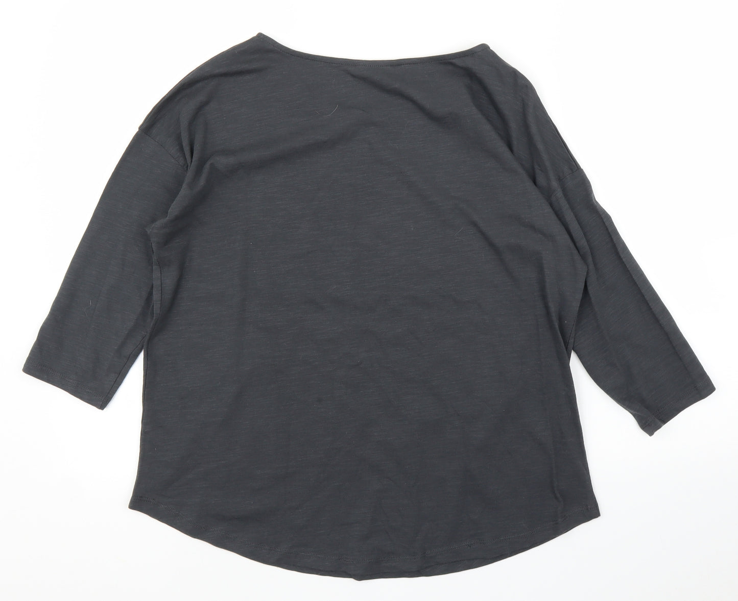 TU Womens Grey Animal Print  Basic T-Shirt Size 10  - Leopard print