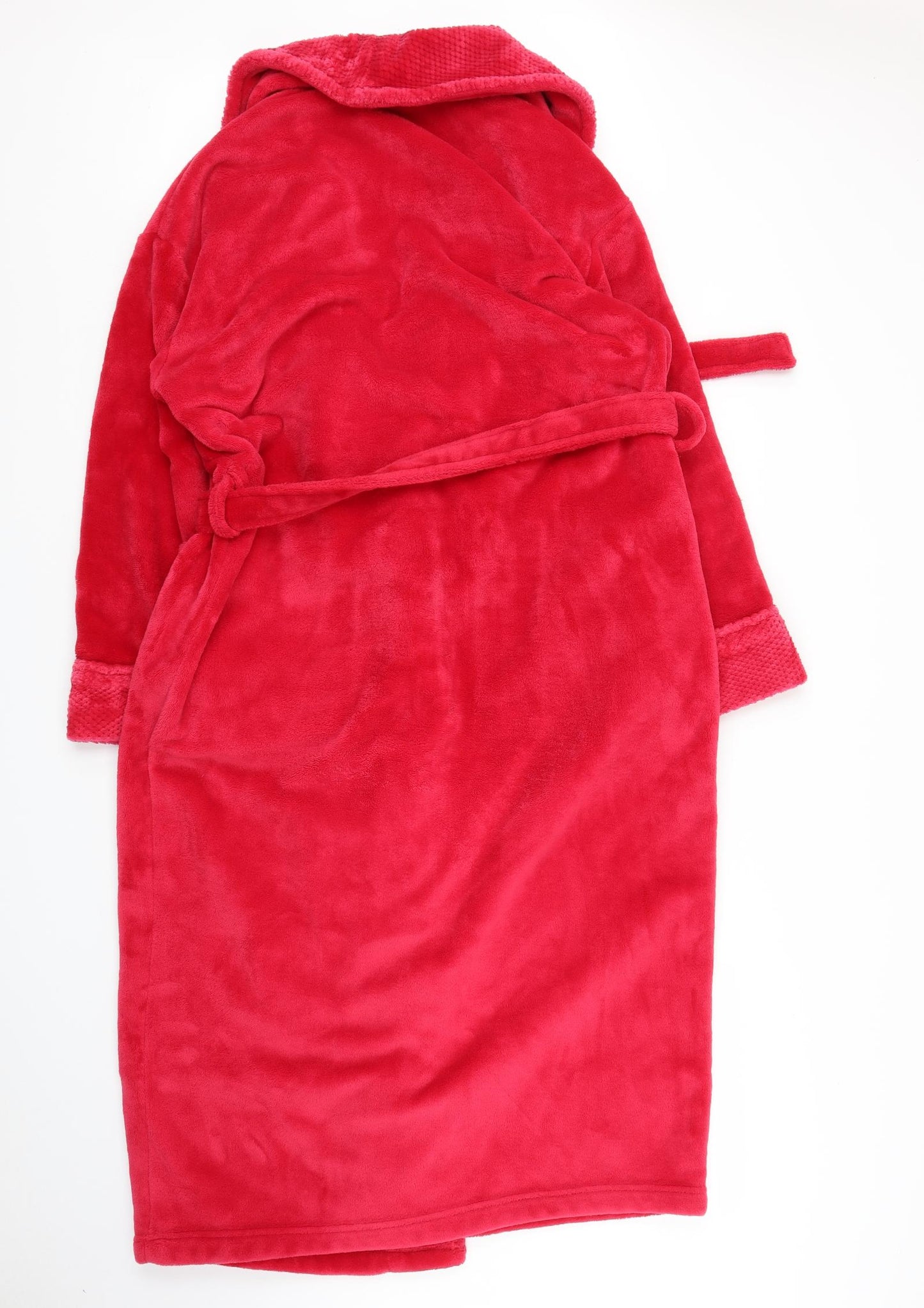 BHS Womens Red Solid  Chemise Robe Size S