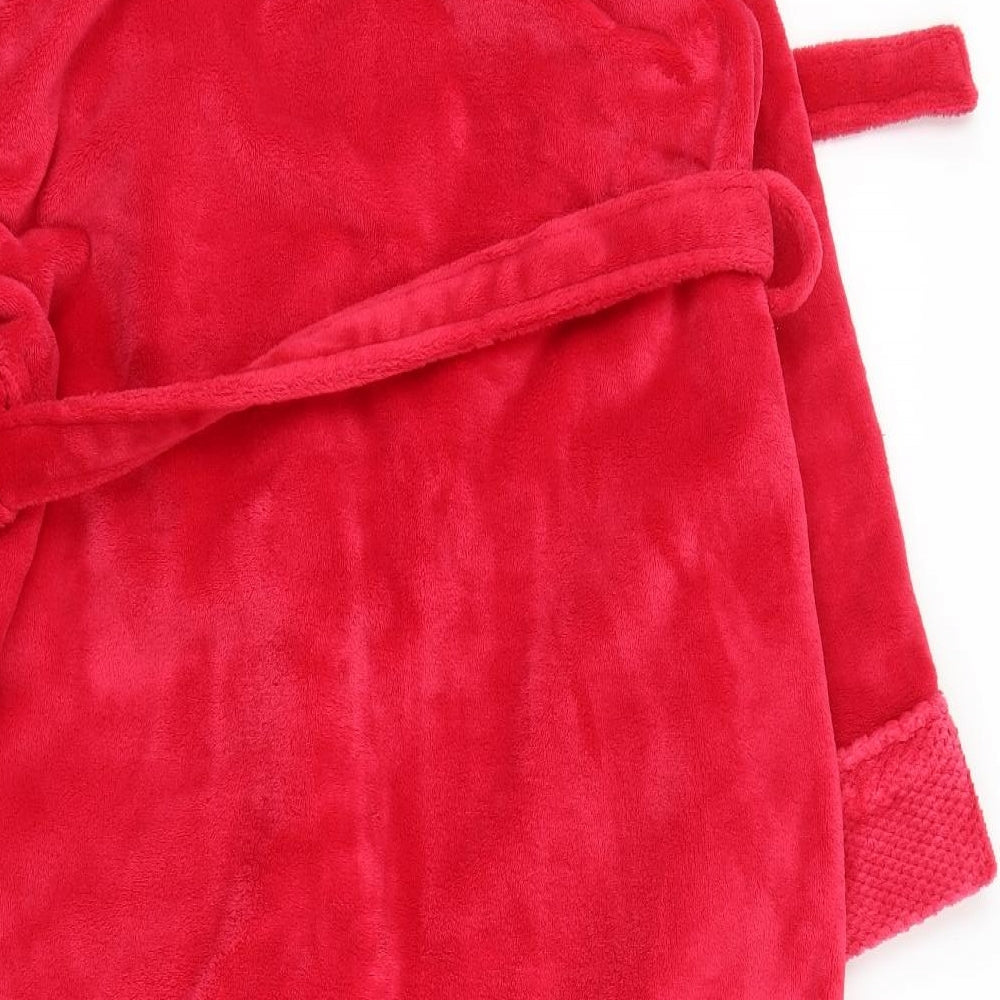 BHS Womens Red Solid  Chemise Robe Size S