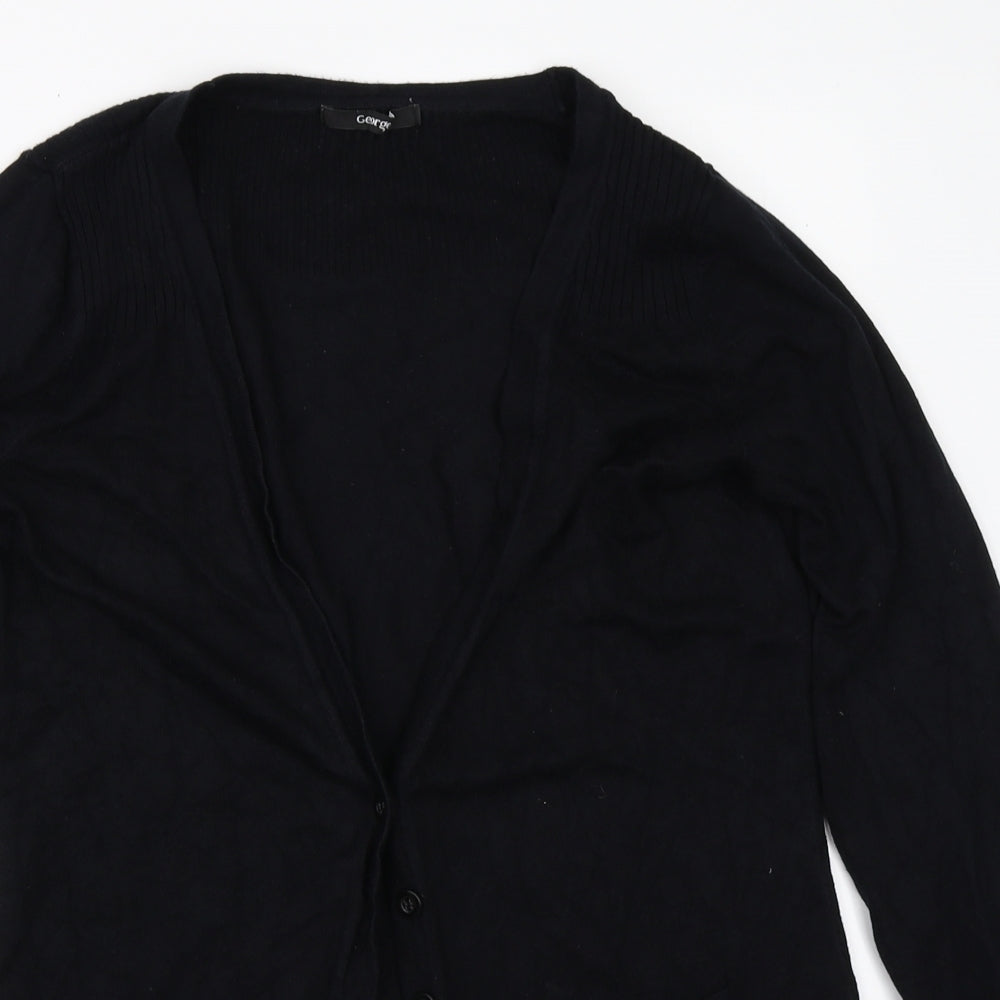 George Womens Black   Cardigan Jumper Size 10