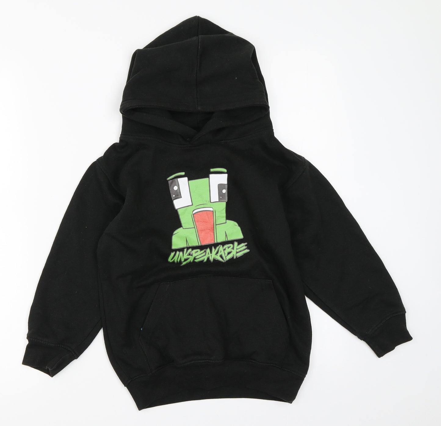 Uneek Boys Black   Pullover Hoodie Size 7-8 Years