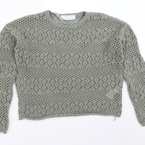 Primark Womens Green   Pullover Jumper Size S