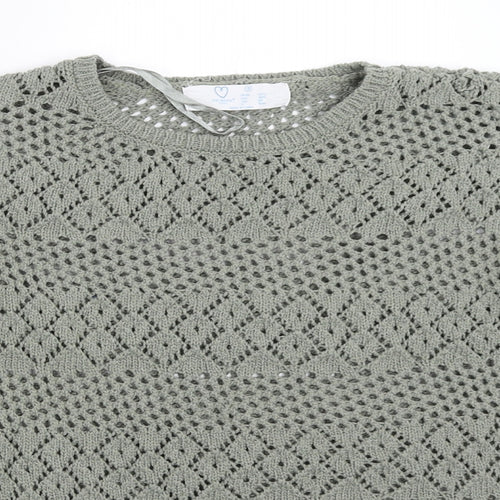 Primark Womens Green   Pullover Jumper Size S
