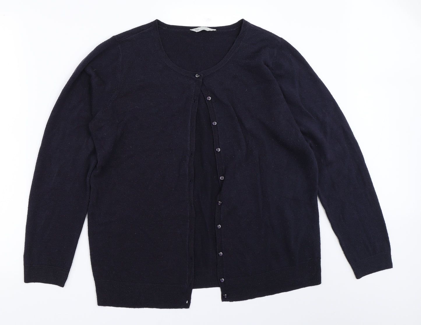 BHS Womens Blue   Cardigan Jumper Size 16