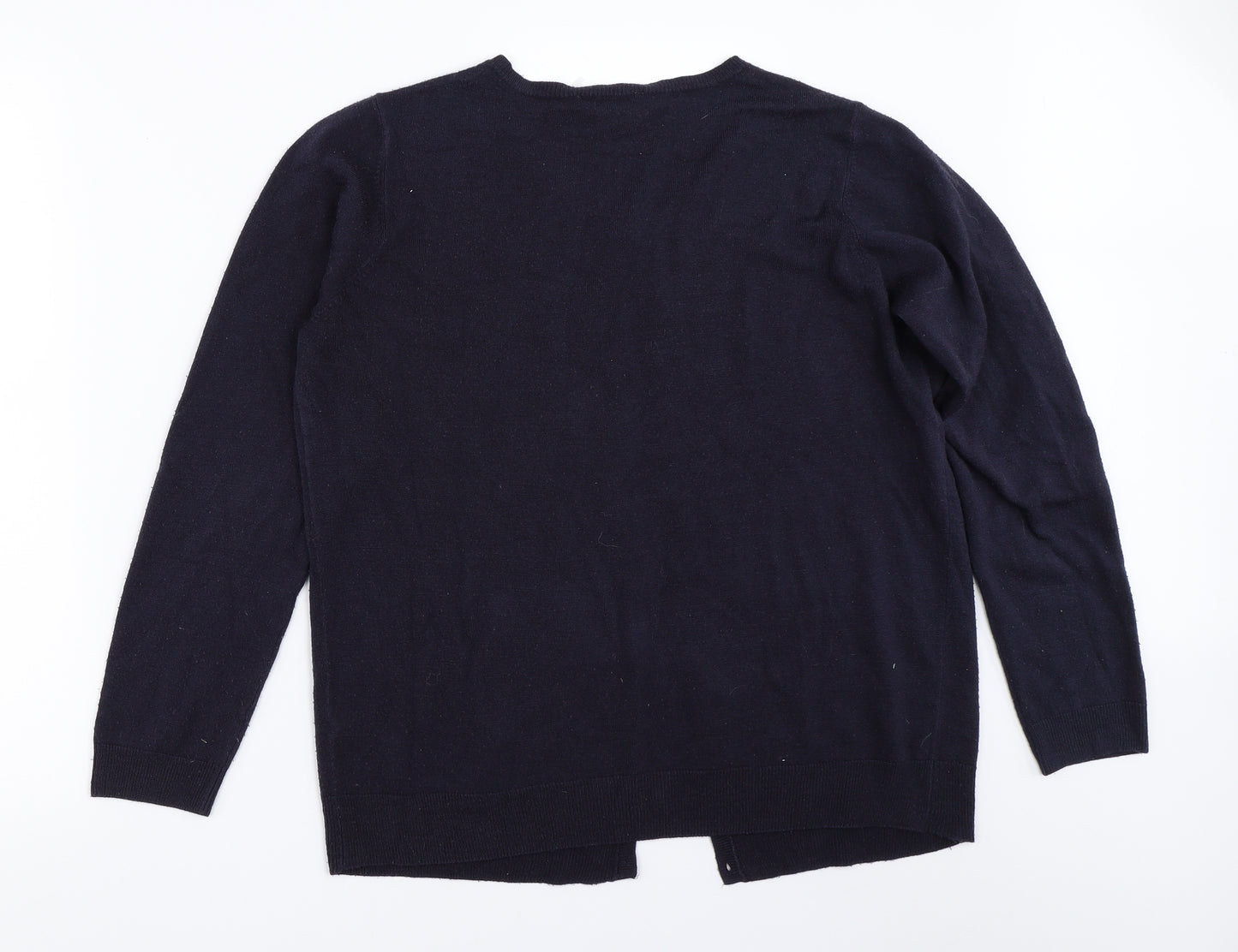 BHS Womens Blue   Cardigan Jumper Size 16