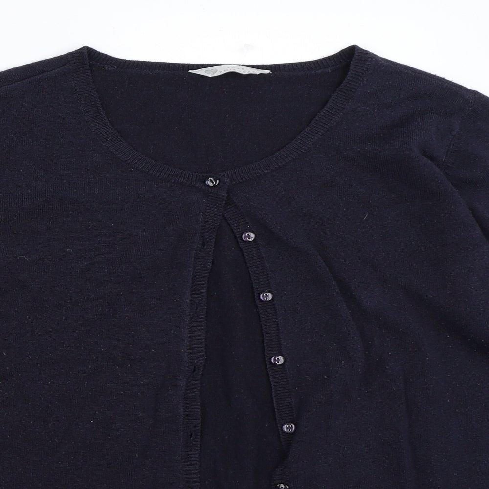BHS Womens Blue   Cardigan Jumper Size 16