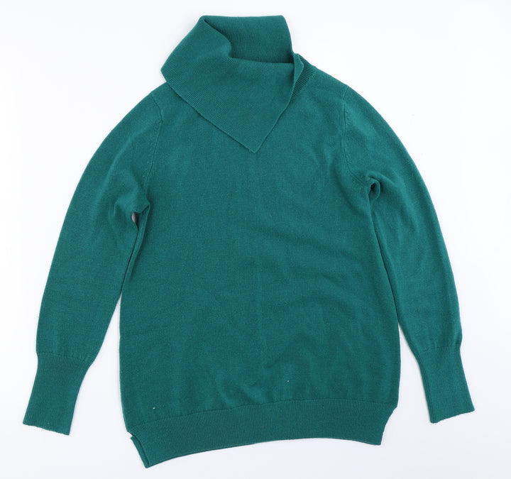 M&Co Womens Green Pullover Jumper Size 12