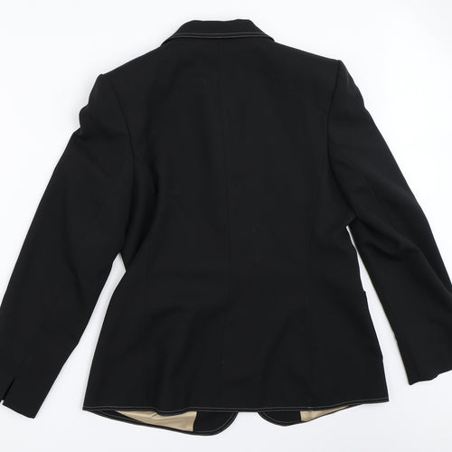 Eddy Taylor Womens Black   Jacket Blazer Size 16