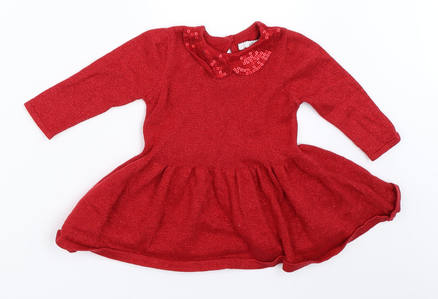 Marks and Spencer Girls Red   Fit & Flare  Size 18-24 Months