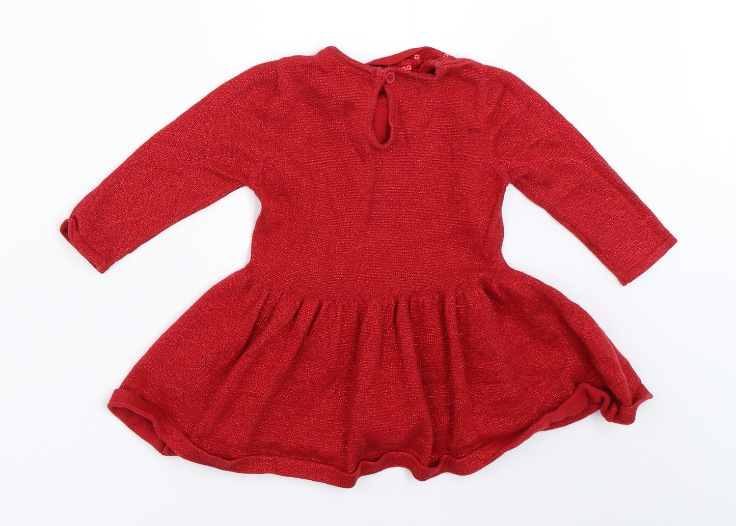 Marks and Spencer Girls Red   Fit & Flare  Size 18-24 Months