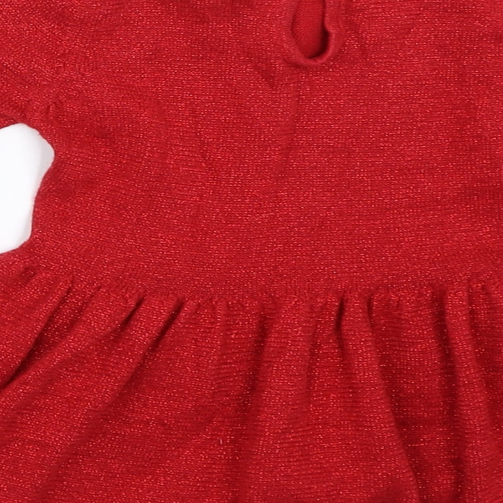 Marks and Spencer Girls Red   Fit & Flare  Size 18-24 Months