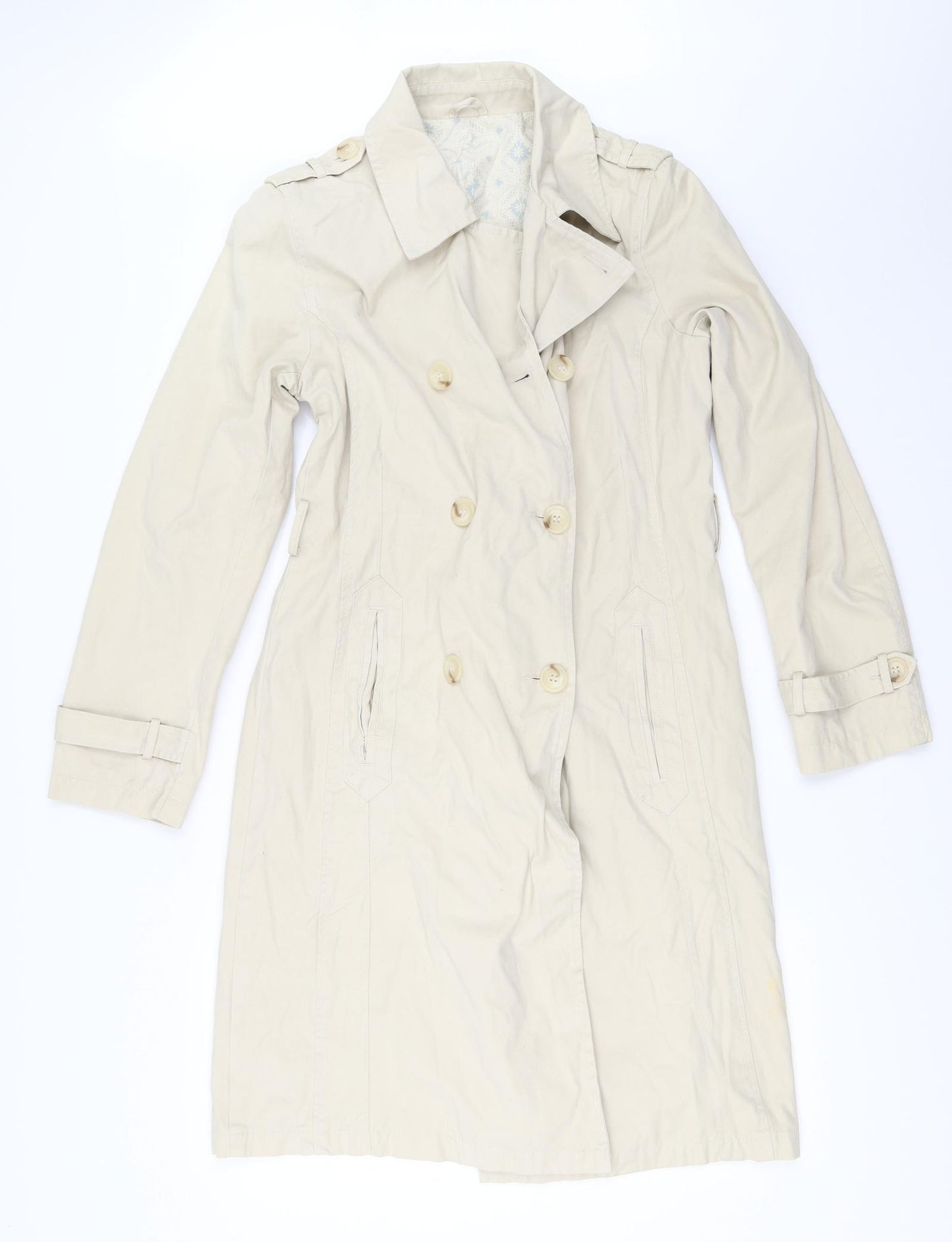 BHS Womens Beige   Trench Coat Coat Size 12