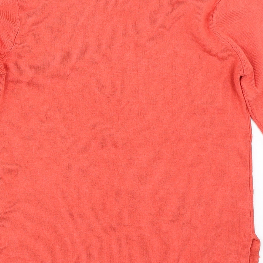 Peacocks Womens Orange   Pullover Jumper Size 8
