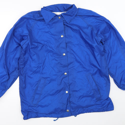 Classics Womens Blue   Windbreaker Coat Size 16