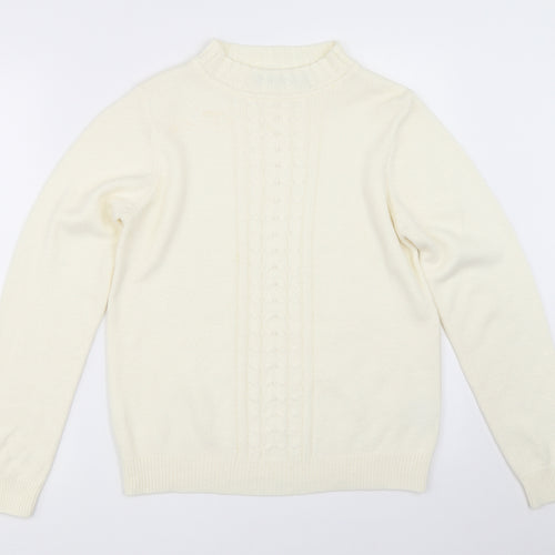 EWM Womens Ivory   Pullover Jumper Size 10
