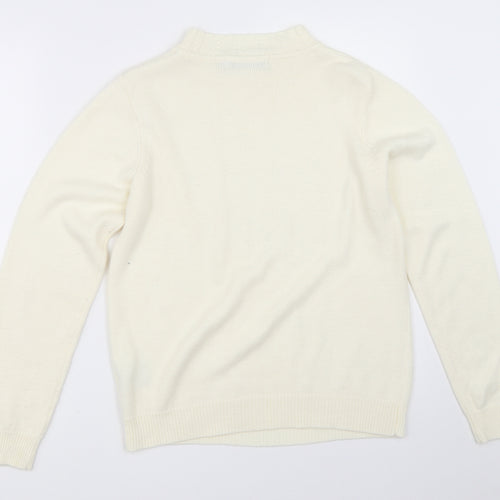 EWM Womens Ivory   Pullover Jumper Size 10