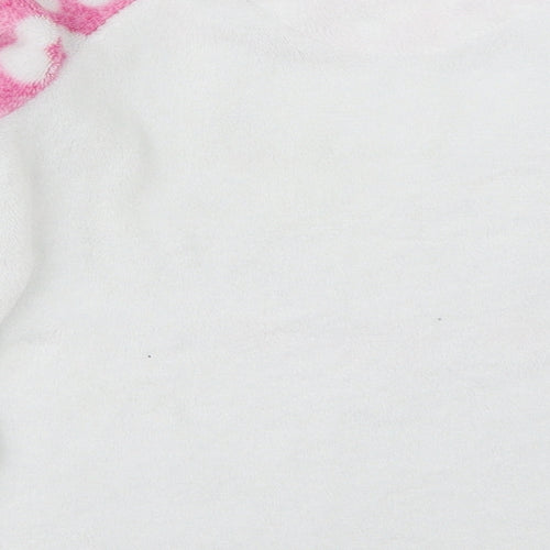 YD Girls White Solid  Top Pyjama Top Size 6-7 Years