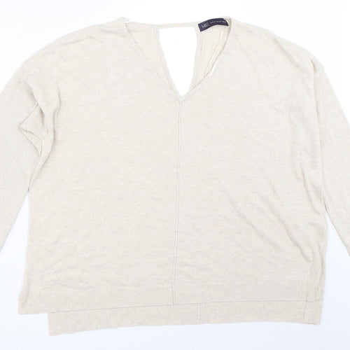 Marks and Spencer Womens Beige   Pullover Jumper Size 16