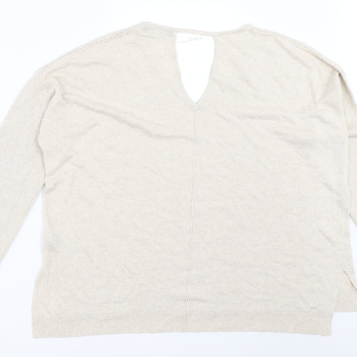 Marks and Spencer Womens Beige   Pullover Jumper Size 16